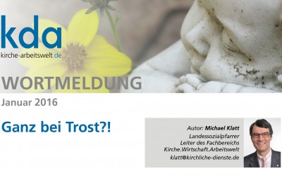 Wortmeldung! Ganz bei Trost?!